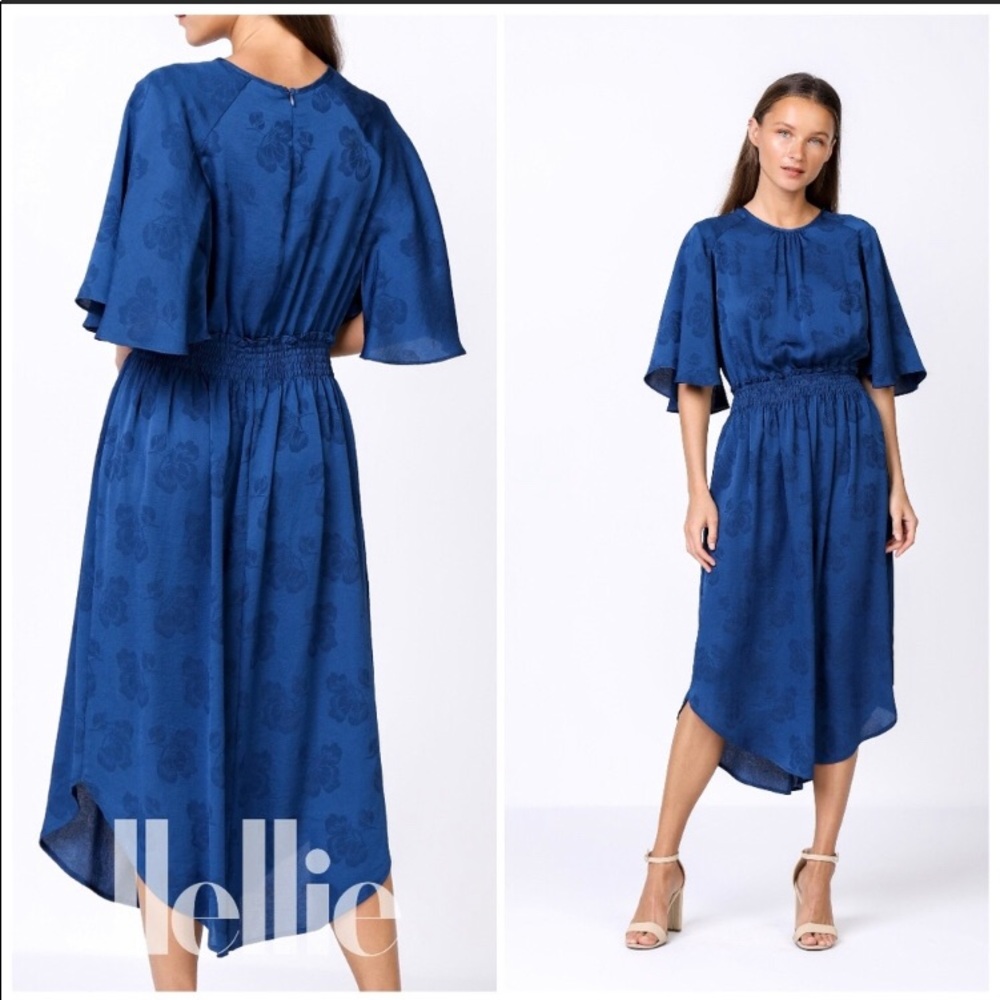 ❤️1l left Anthropologie jacquard cape midi dress - Picture 3 of 7